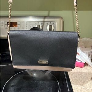 Kate Spade Black and Tan Crossbody Bag